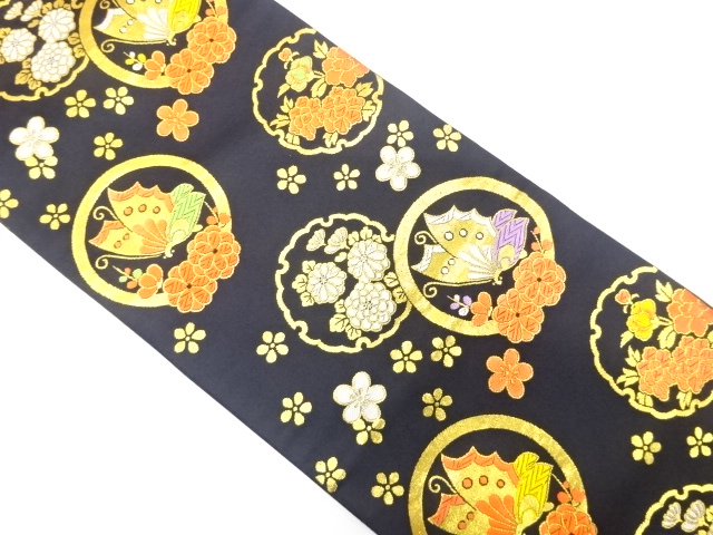 JAPANESE OBI FOR KIDS / WOVEN UME & BUTTERFLY